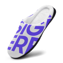 Cargar imagen en el visor de la galería, Pantuflas de Algodón para mujer personalizadas con Impresión Completa con Foto Logo Patrón Texto