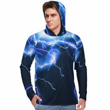 Cargar imagen en el visor de la galería, Sudadera con capucha con protección solar manga larga para hombre NZ145 Personalizada con Impresión Completa con Foto Logo Patrón Texto