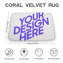 Cargar imagen en el visor de la galería, Alfombrilla de baño antideslizante (versión gruesa) personalizado con patrón foto texto