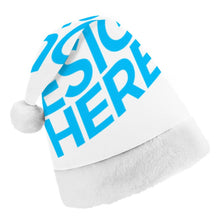 Cargar imagen en el visor de la galería, Gorro de Papá Noel para Niños de Poliéster con Diseño Personalizado de Tu Texto o Imagen