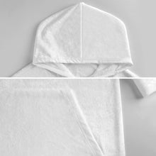 Cargar imagen en el visor de la galería, Manta para vestir suéter manta sudadera con capucha de felpa para mujer personalizado con patrón foto texto (impresión de imagen única)