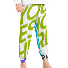 Cargar imagen en el visor de la galería, Pantalones de pijama para niños y niñas D29P Pantalones de dormir suaves personalizado con patrón foto texto (impresión de imágenes múltiples)