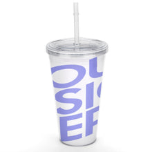Cargar imagen en el visor de la galería, Copa de paja de plástico de doble capa con tapa y pijita JJ0520062 Personalizada con Foto Logo Patrón Texto