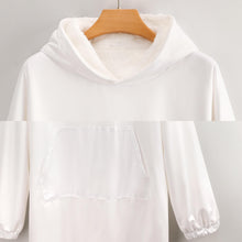 Cargar imagen en el visor de la galería, Abrigo / Sudadera con capucha caliente con forro polar de moda para mujer B412 Personalizado con Foto Logo Patrón Texto (Impresión Completa de una imagen)