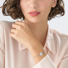 Cargar imagen en el visor de la galería, Pulsera Inicial con Piedra de Nacimiento en Plata 925 / Cobre Chapado en Oro / Oro Rosa para Mujer Hombre S0044 Grabada Personalizada con Texto Nombre