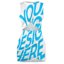 Cargar imagen en el visor de la galería, Falda / Vestido de cadera delgada de recorte para mujer BEQ Personalizada con Impresión Completa de una imagen con Foto Logo Patrón Texto