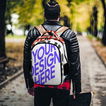 Cargar imagen en el visor de la galería, Mochila Escolar Estampada con Bolsillos Gran Capacidad para Infantil Adulto Unisex XB0604092 Personalizada Impresion Completa de Múltiples Imágenes con Foto Logo Patrón Texto