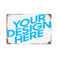 Cargar imagen en el visor de la galería, GY0903089 Pintura Colgante de Metal Horizontal (con Óxido) con Impresión UV de Diseño Personalizado con Tus Fotos o Textos
