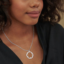 Cargar imagen en el visor de la galería, Collar con Piedras de Nacimiento para Familia de Plata 925 / Cobre para Mujer X0081 Grabado Personalizado con Texto Nombre