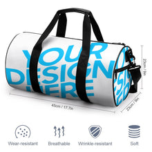 Cargar imagen en el visor de la galería, Bolsa para Gimnasia cilíndrica Maleta Maletin Bolso de Cilindro de Deportivo para mujer y hombre Q006 Personalizada Personalizado con Foto o Mensajes de Texto