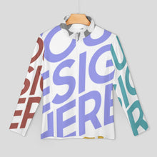 Cargar imagen en el visor de la galería, Top Deportivo con Cierre Manga Larga para Yoga Deporte Correr para Mujer SDS007 Personalizado con Impresión Completa de Múltiples Imágenes con Foto Logo Patrón Texto