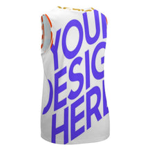 Cargar imagen en el visor de la galería, Camiseta sin mangas Chaleco con Cuello Redondo YB Personalizada con impresión completa de múltiples imágenes con Foto Logo Patrón Texto
