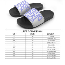 Cargar imagen en el visor de la galería, Zapatillas de baño antideslizantes de PVC blanco negro para hombre mujer FS0807021 Personalizadas con Impresión Completa con Foto Logo Patrón Texto