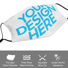 Cargar imagen en el visor de la galería, Máscara Mascarilla para Niños con Diseño Personalizado de Tus Imágenes o Textos