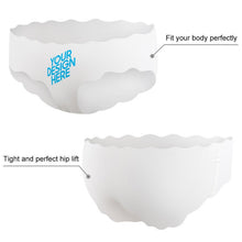 Cargar imagen en el visor de la galería, Calzoncillo de seda helada sin rastro de algodón puro para mujer FS0826003 Personalizado con Impresión Completa con Foto Logo Patrón Texto