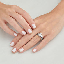 Cargar imagen en el visor de la galería, Anillo con Letra de Corazón de Plata Esterlina J0025 Grabado Personalizado con Texto Nombre