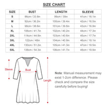 Cargar imagen en el visor de la galería, Vestido Elegante de Manga 3/4 con Volantes Cuello de Pico Bolsillo para Mujer BNQ Personalizado Impresion Completa de Múltiples Imágenes con Foto Logo Patrón Texto