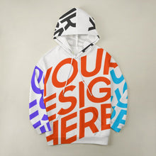 Cargar imagen en el visor de la galería, Sudadera holgada con capucha hombros caídos para mujer NH Personalizada con impresión completa de múltiples imágenes con Foto Logo Patrón Texto