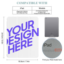 Cargar imagen en el visor de la galería, Funda para tableta iPad Funda con teclado Funda protectora para iPad 10. generación / iPad 2017 2018 Air1 Air2 / iPad Pro / iPad Air3 personalizado con patrón foto texto