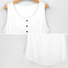 Cargar imagen en el visor de la galería, Camiseta sin mangas con botones para mujer BCT Personalizada con Impresión Completa de una imagen con Foto Logo Patrón Texto