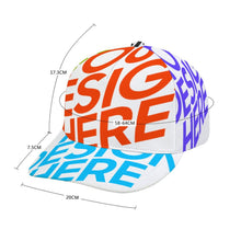 Cargar imagen en el visor de la galería, Gorra de Béisbol con Borde Plana Ajustable Snapback FS0809004 Personalizada con Foto Texto o Logo