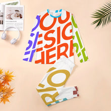 Cargar imagen en el visor de la galería, Conjunto de pijama suave con estampado para hombre ITZ Personalizado con Impresión Completa de múltiples imágenes con Foto Logo Patrón Texto