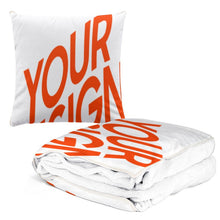 Cargar imagen en el visor de la galería, Almohada Manta 2 en 1 Personalizada con Foto Texto Patrón - Imprimir parte de una imagen