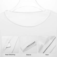 Cargar imagen en el visor de la galería, Vestido holgado talla grande manga larga cuello redondo para mujer A120 Personalizado con Impresión Completa de múltiples imágenes con Foto Logo Patrón Texto