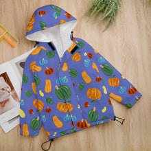 Cargar imagen en el visor de la galería, Chaqueta Infantil con Capucha de velcro de manga larga para niños niñas A681 Personalizada con Impresión Completa de una imagen con Foto Logo Patrón Texto