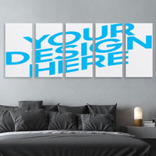 Cargar imagen en el visor de la galería, Versión Vertical 1: 2 Póster Cuadro Colgante Imagen completa 5 paneles Cuadros de pared 5 partes Pintura de Lienzo GY0903227 Personalizado Personalizada con Foto, Texto o Logo