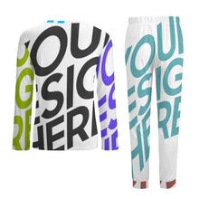 Cargar imagen en el visor de la galería, Conjunto de pijama suave con estampado para hombre ITZ Personalizado con Impresión Completa de múltiples imágenes con Foto Logo Patrón Texto