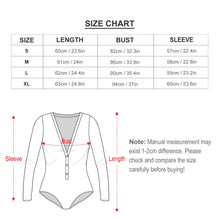 Cargar imagen en el visor de la galería, Mono sexy de manga larga con escote en V profundo para mujer ALRP Personalizado con Impresión Completa de múltiples imágenes con Foto Logo Patrón Texto