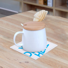 Cargar imagen en el visor de la galería, Posavasos Cuadrado de Cuero y Cartón con Impresión Digital de Personalizado Personalizada con Foto, Texto o Logo