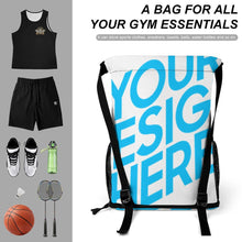 Cargar imagen en el visor de la galería, Mochila de viaje bolsa de gimnasio mochila deportiva con cordón (separación húmeda y seca) personalizado con patrón foto texto