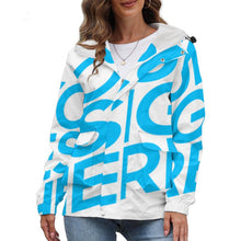 Cargar imagen en el visor de la galería, Chaqueta gruesa corta deportiva de moda con forro polar para mujer A679 Personalizada con Impresión Completa de una imagen con Foto Logo Patrón Texto