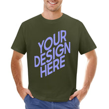 Cargar imagen en el visor de la galería, Camiseta Algodón 100% cómodo manga corta suave para hombre FS0803128 Personalizada con Impresión Frontal de una imagen con Foto Logo Patrón Texto