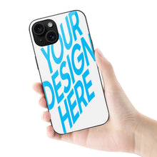 Cargar imagen en el visor de la galería, Funda de cristal para teléfono iPhone 15 / 15 Plus / 15 Pro / 15 Pro Max personalizado con patrón foto texto