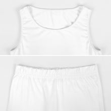 Cargar imagen en el visor de la galería, Camiseta sin manga pantalones cortos Traje / Conjunto ajustado de dos piezas para mujer PTZ Personalizada con Impresión Completa de una imagen con Foto Logo Patrón Texto