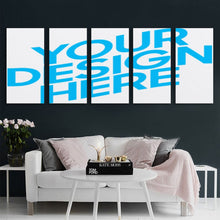 Cargar imagen en el visor de la galería, Versión Vertical 1: 2 Póster Cuadro Colgante Imagen completa 5 paneles Cuadros de pared 5 partes Pintura de Lienzo GY0903227 Personalizado Personalizada con Foto, Texto o Logo