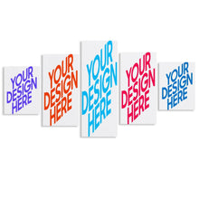 Cargar imagen en el visor de la galería, Póster Cuadro Pintura Imagen Colgante de 5 paneles Diseño de múltiples imágenes (Combinación Vertical) Cuadro de lienzo Pintura de pared de 5 partes GY0903230 Personalizado Personalizada con Foto, Texto o Logo