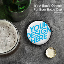 Cargar imagen en el visor de la galería, Abridor Sacacorchos Abrebotellas / Imanes de Nevera Refrigerador Personalizado con Foto Nombre Logo