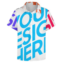 Cargar imagen en el visor de la galería, Camisa de manga corta sin bolsillo para hombre AY005 personalizado con patrón foto texto