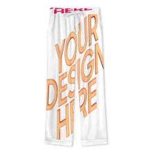 Cargar imagen en el visor de la galería, Conjunto de pijama para hombre, camisa de manga larga + pantalón largo con cordón personalizado con patrón foto texto (impresión de imágenes múltiples)