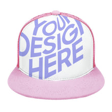 Cargar imagen en el visor de la galería, Gorra de Béisbol con Borde Plana Ajustable Snapback para Mujer Hombre FS0809061 Personalizada Impresión de Una Imagen con Foto Logo Patrón Texto