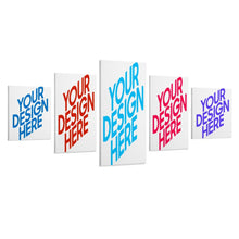 Cargar imagen en el visor de la galería, Póster Cuadro Pintura Imagen Colgante de 5 paneles Diseño de múltiples imágenes (Combinación Vertical) Cuadro de lienzo Pintura de pared de 5 partes GY0903230 Personalizado Personalizada con Foto, Texto o Logo