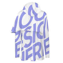 Cargar imagen en el visor de la galería, Sudadera Midi Ajustada con Capucha Dobladillo Irregular para Mujer SDS001 Personalizada Impresion Completa de Una imagen con Foto Logo Patrón Texto