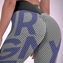 Cargar imagen en el visor de la galería, Pantalones Deportivos Largos / Leggings Elásticos con Patrón de Panal para Yoga Ejercicio para Mujer YJ050 Personalizados con Impresión Completa de Una Imagen con Foto Logo Patrón Texto