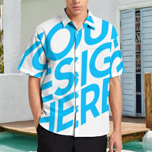 Cargar imagen en el visor de la galería, Camisa / Camiseta Manga Corta con Solapa Bolsillo para hombre B339 Personalizada con Impresión Completa de una imagen con Foto Logo Patrón Texto