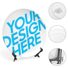 Cargar imagen en el visor de la galería, Plato Decorativo de Porcelana China Adorno de Cerámica para Hogar Oficina GY0902051 Personalizado Impresion Completa de Una Imagen con Foto Logo Patrón Texto