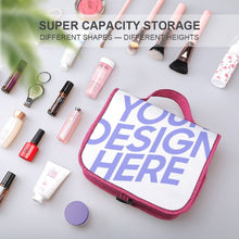 Cargar imagen en el visor de la galería, Neceser / Bolso de Cosméticos de Lona Impermeable con Estampado para Viaje para Adulto Mujer XB0609008 Personalizado con Foto Logo Patrón Texto
